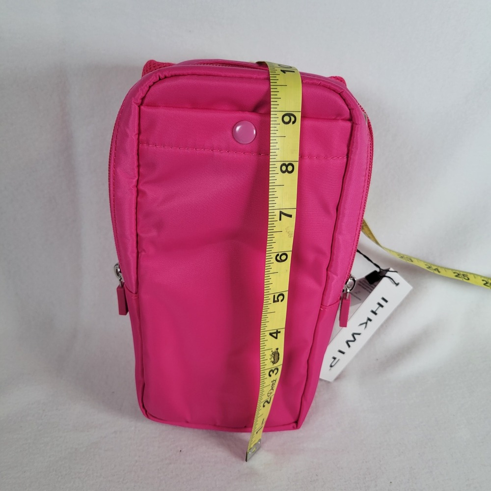 IHKWIP Womens Water Bottle Caddy Crossbody Insulated Ruby Berry Pink Size Small - Picture 9 of 10